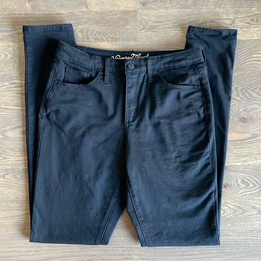 Black Universal Thread High Rise Skinny Jean Size 6 Tall